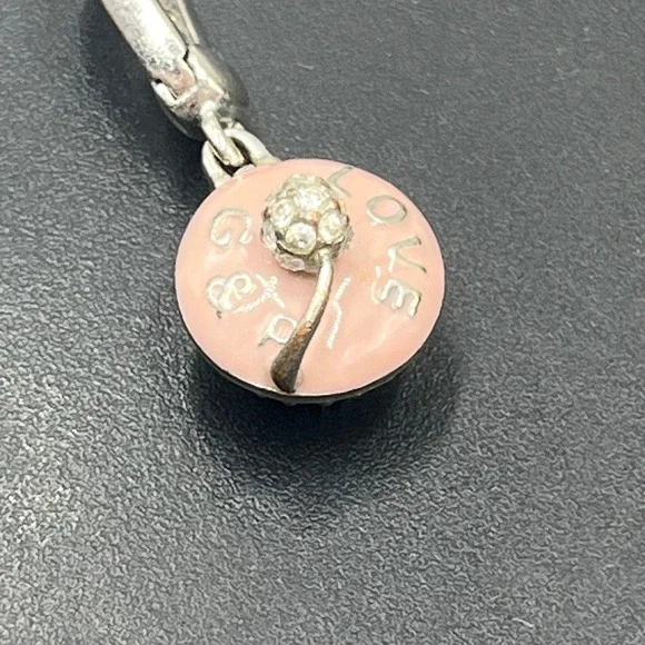 Juicy Couture Vintage Pink Silver Love Frosting Cupcake G&P Cherry Locket *Charm - Picture 1 of 10